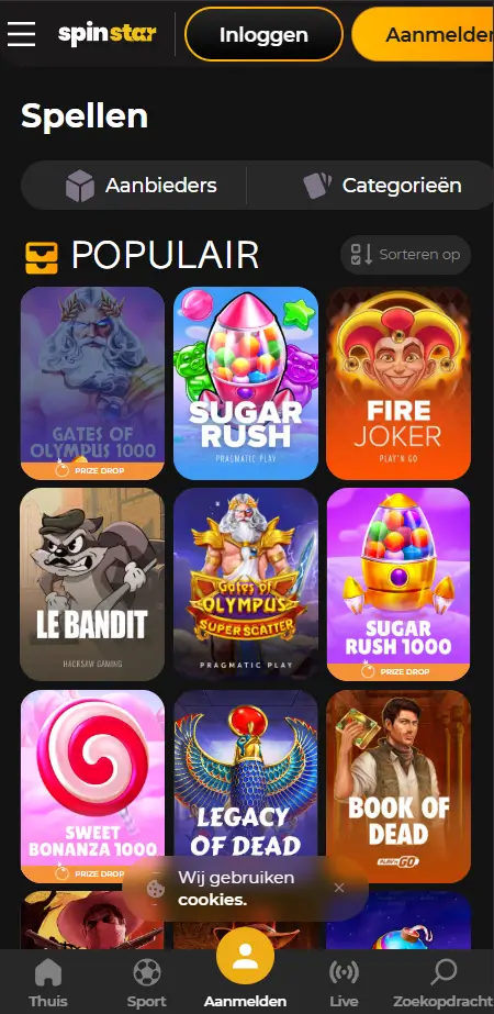 Spinstar casino gokkasten